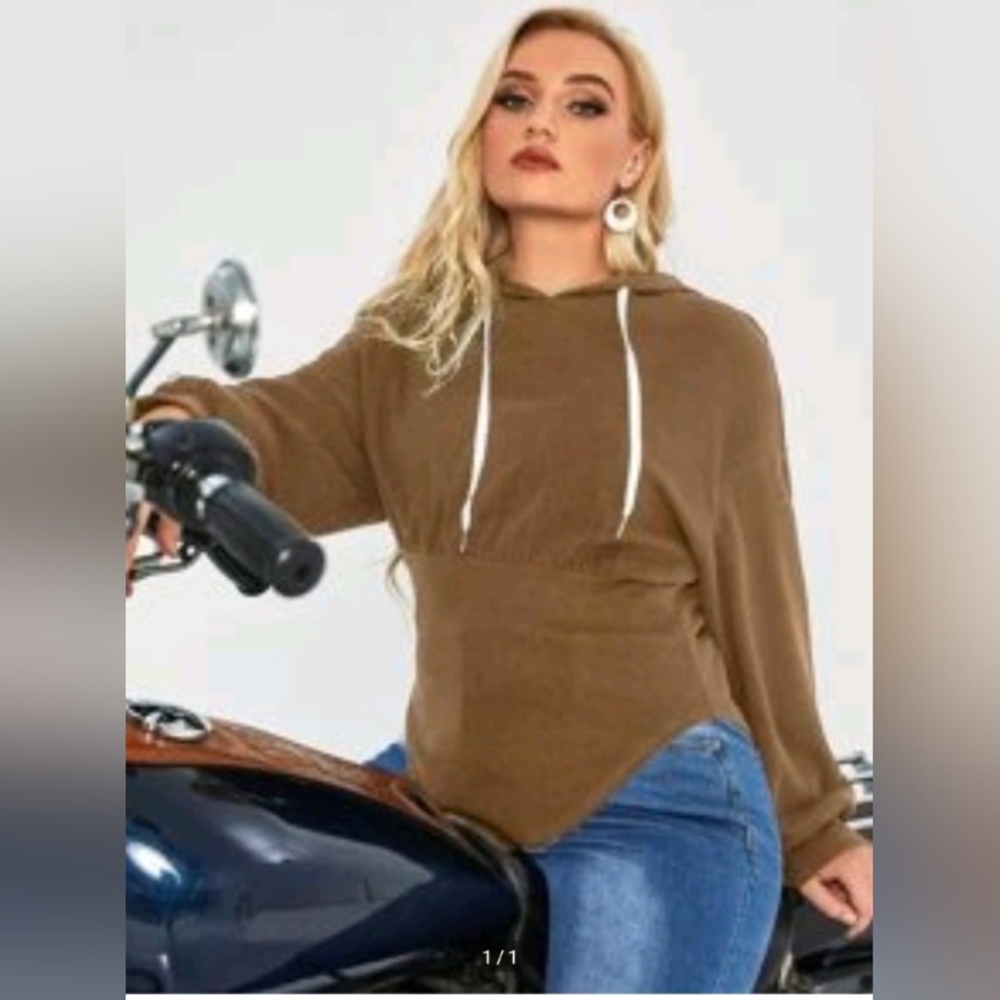 Drawstring Hooded Sweatshirt